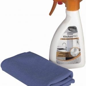 Kit de curatare inox -solutie 250 ml si laveta refolosibila
