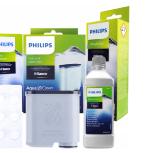 Set filtru-decalcifiant si pastile uleiuri espressor philips